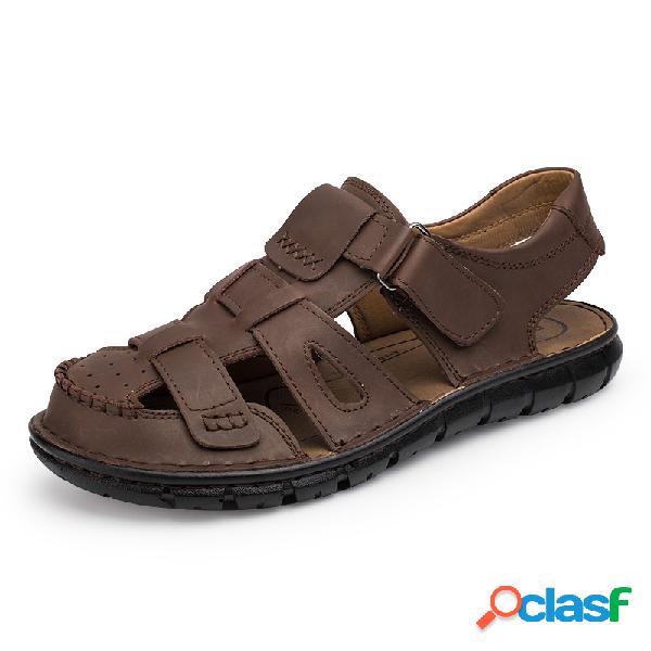 Homens Fechados Toe Fisherman Sandals Outdoor Praia