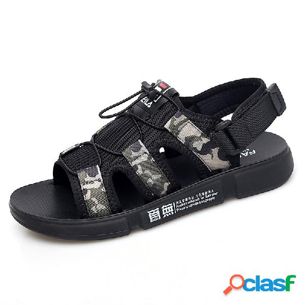 Homens Open Toe Back Starp Antiderrapante Casual Praia