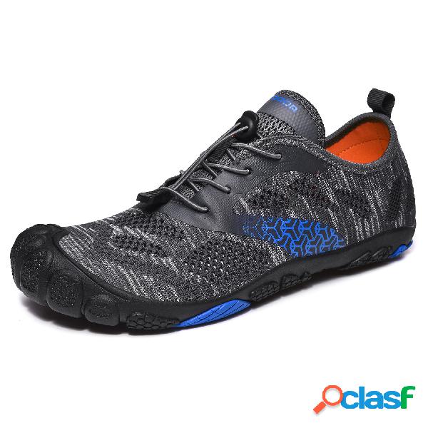 Homens Sapatos de água de secagem rápida Toe Sapatos de