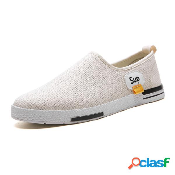 Homens respiráveis casuais Soft apartamentos sapatos de
