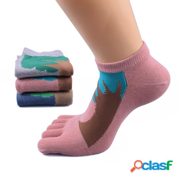 Meias Jacquard Esportivas Respiráveis de Algodão Bico
