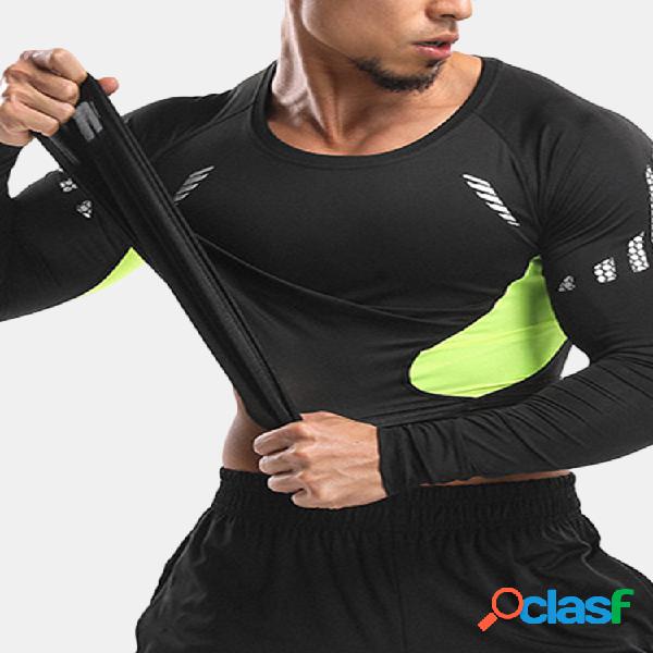 Mens Elastic Quick-secagem respirável Sports Running
