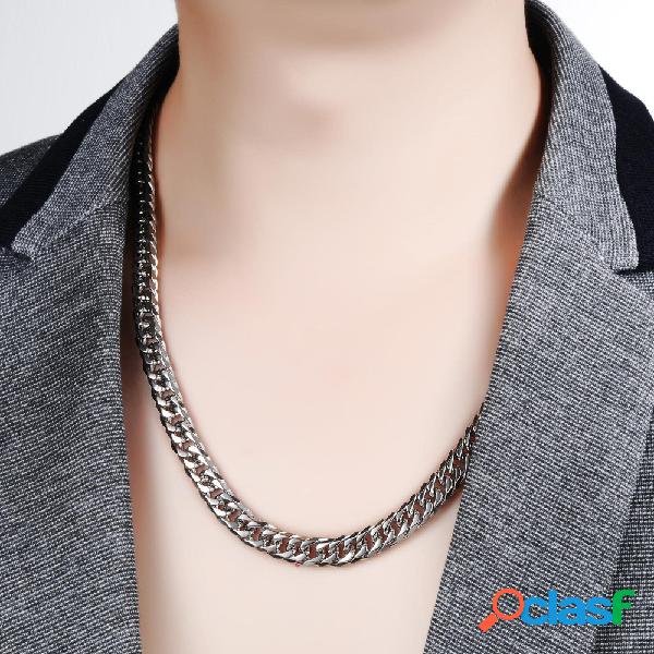 Moda 3mm Cadeia Mens Colares de Aço Inoxidável Colares