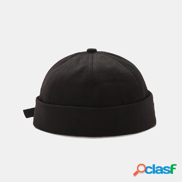 Moda simples Chapéu Caveira Cap Brimless Chapéus Retro