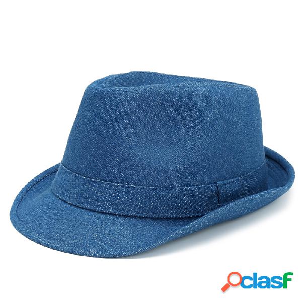 Mulheres Homens Unisex Denim Bucket Cap Chapéu De Cowboy