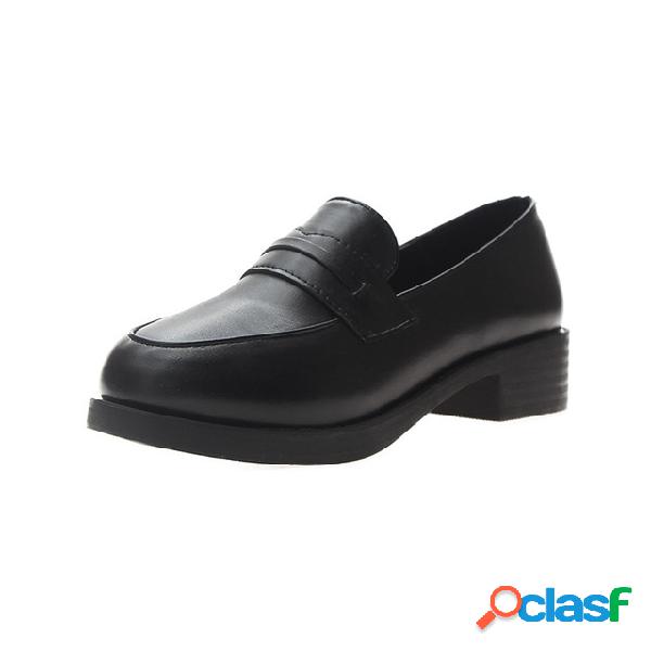 Mulheres Mocassins Casuais Grossas Grossas