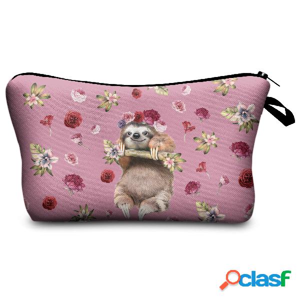 Mulheres Viagem Animal Prints Cartoon Cosmetic bag Storage