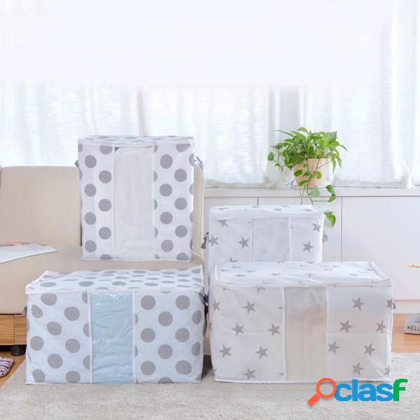 Não-tecido espaço saver roupas colcha cobertor de