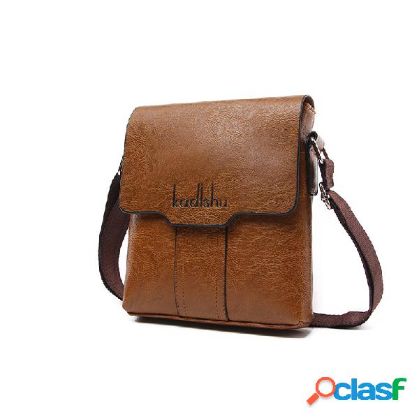 PU Negócios Casual Sshoulder Crossbody Bolsas Para Homens