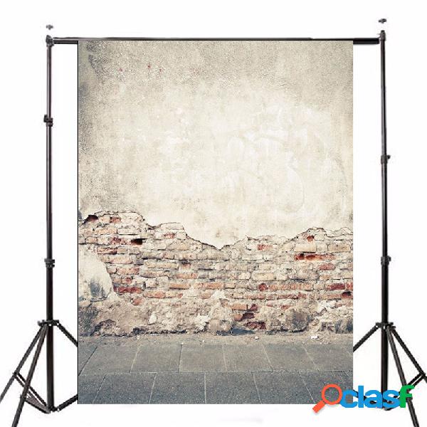 Parede de tijolos antigos de 5x7 pés Fotografia Backdrop