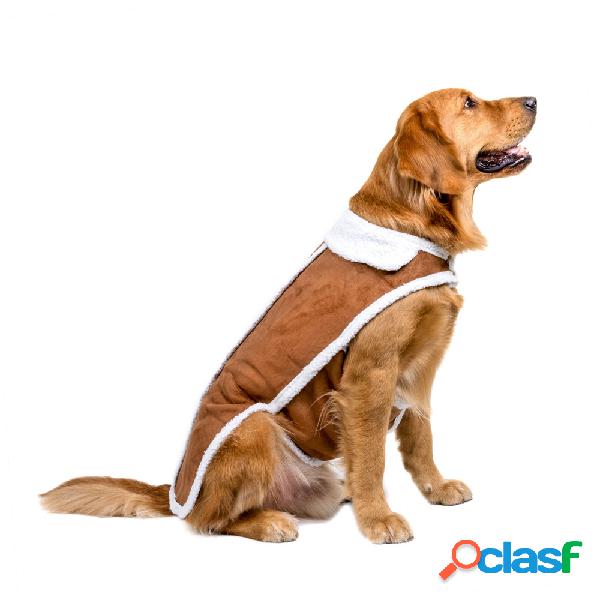 Pet Dog Clothing Casamento de cordeiro Grosso inverno Quente