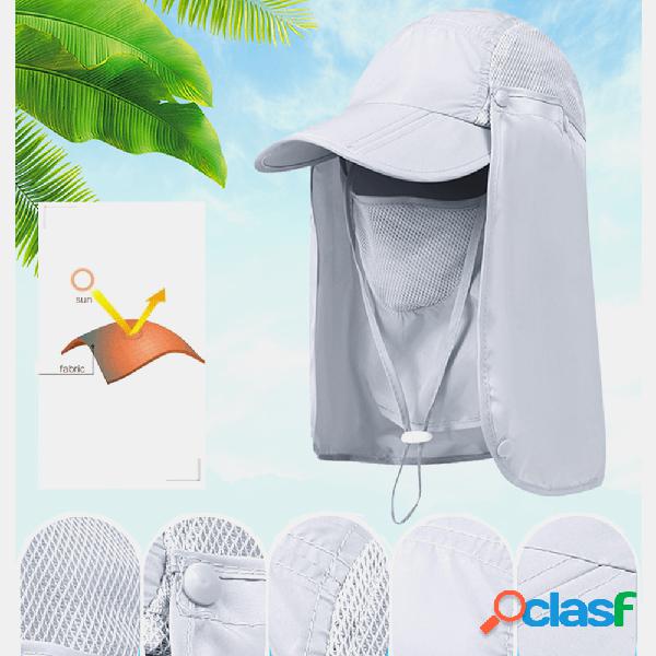 Protetor solar dobrável unisex Pescador Chapéu Protetor