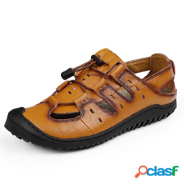 Temporada Sapatos Novos dos homens de Couro Artesanal