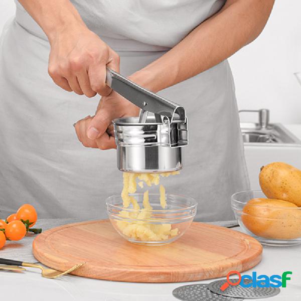 Três-em-um purê de batatas fritas de aço inoxidável