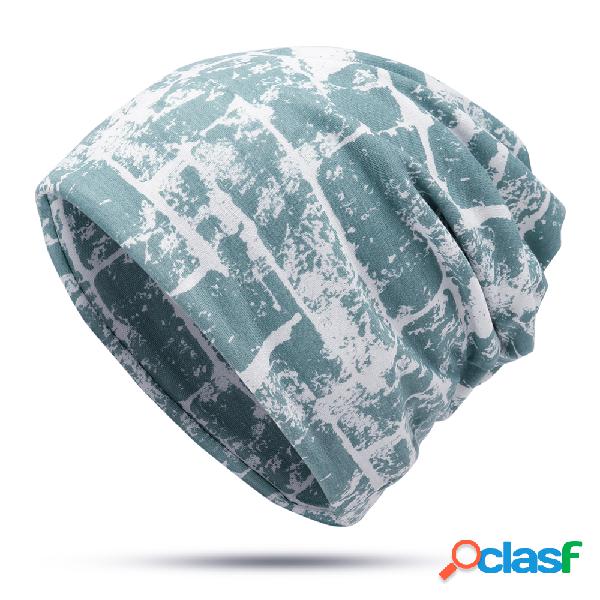Unisex Útil Quente Selvagem Impressão De Algodão Gorro