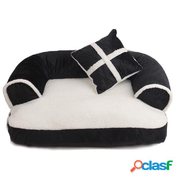 3 Cores Estilo UE Luxo Pet Couch Cama Cão Gato Destacável
