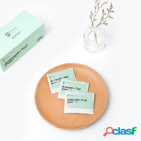 30pcs portátil-almofadas de álcool cotonetes lenços