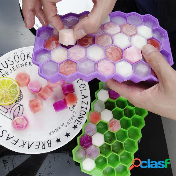 37 Grid Honeycomb Silicone Ice Cube Molde de gelo para
