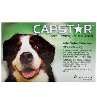 Antipulgas Novartis Capstar 57 mg para Cães acima de 11,4