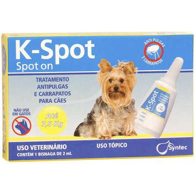 Antipulgas e Carrapatos Syntec K-Spot 2 mL para Cães de