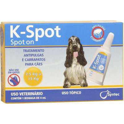 Antipulgas e Carrapatos Syntec K-Spot 4 mL para Cães de 7,5