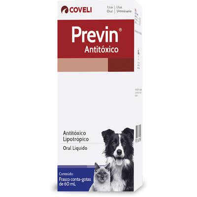 Antitóxico Coveli Previn para Cães e Gatos - 60 mL