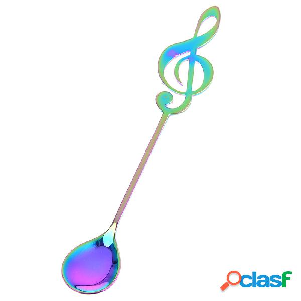 Aço Inoxidável Nota Musical Colher De Chá Colher De Chá