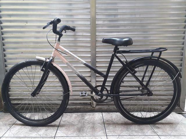 Bicicleta Caloi Poti Aro 26 - Preta/Rosa