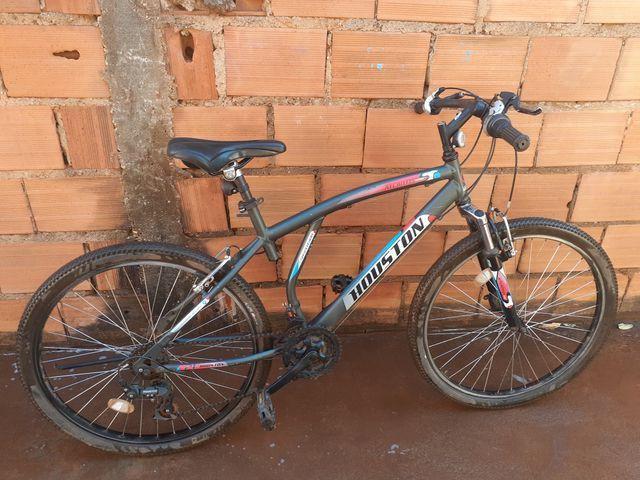 Bicicleta aro 26 Atlantis Mad SD cinza fosco Houston