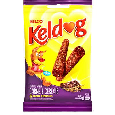 Bifinho Kelco Keldog Raças Pequenas Carne e Cereais - 55 g
