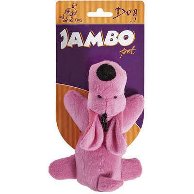 Brinquedo Jambo Mordedor Pelúcia Cachorrinho Rosa