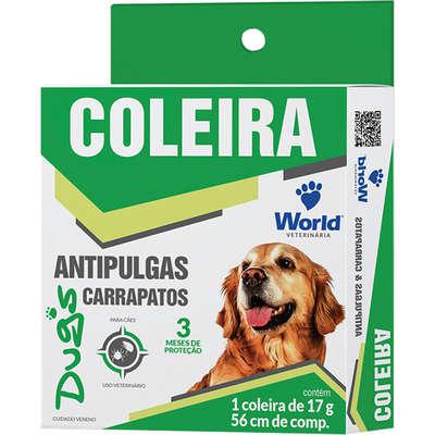 Coleira World Veterinária Dug's Antipulgas e Carrapatos