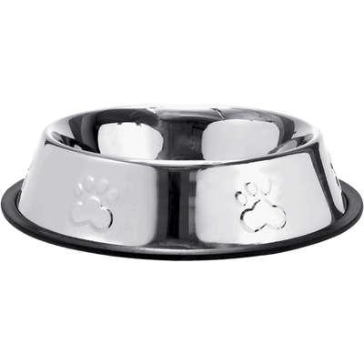 Comedouro The Pets Brasil Inox Patas Relevo para Cães