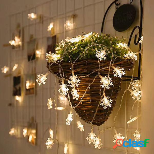 Decorações de natal floco de neve LED doce decoração luz