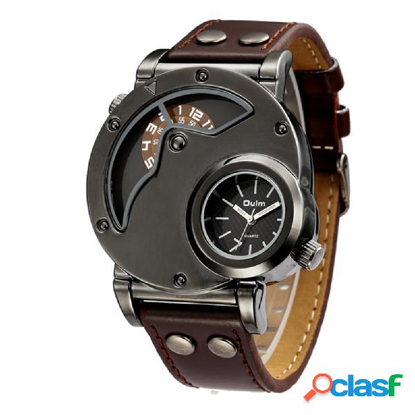 Esporte Quartz Relógio De Pulso GMT Dois Lugares Tempo