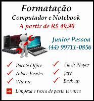 Formtação de PC e Notebook a partir de R$49,90
