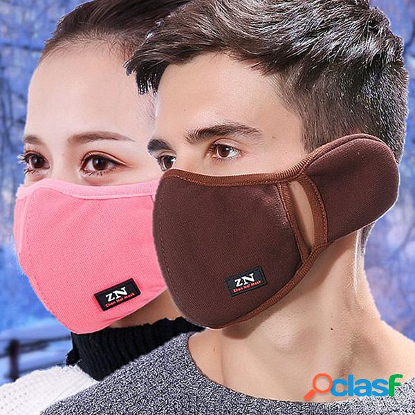 Homens Mulheres Algodão Multi Color Reusable Earmuff Mouth