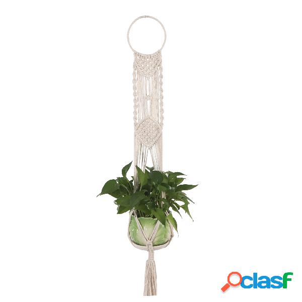 Jardim Planta Suporte de vaso Macrame Planta cabide Cesta de