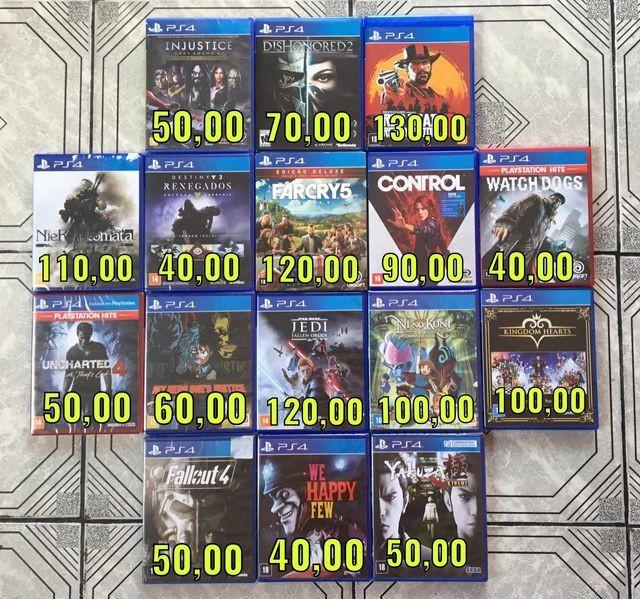 Jogos de PS4 - Lacrados e Usados [Consulte os Preços]