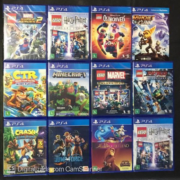 Jogos de Ps4 a Partir de 60,00 Reais