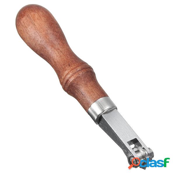 Maçaneta de madeira de couro Craft Spacer Roulette Tool