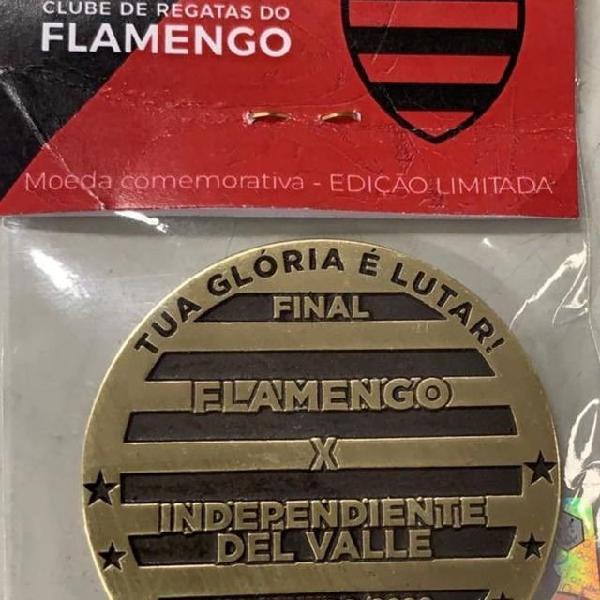 Moeda medalha Flamengo Finais 2019/2020