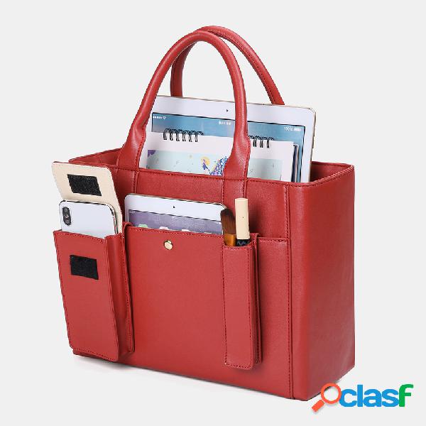 Mulheres Conjunto de três peças PU Bolsa de negócios