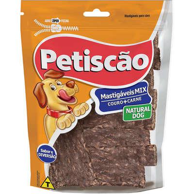 Pacote Petiscão Natural Dog Mix Couro e Carne