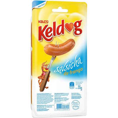 Petisco Kelco Keldog Salsicha de Frango para Cães