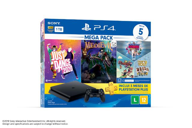 Playstation 4 Slim 1 TB + 5 Jogos Lacrado Com Garantia 12