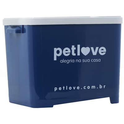 Porta-Ração Petlove para Armazenar até 15 Kg - Azul