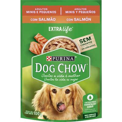 Ração Úmida Nestlé Purina Dog Chow Sachê Salmão para