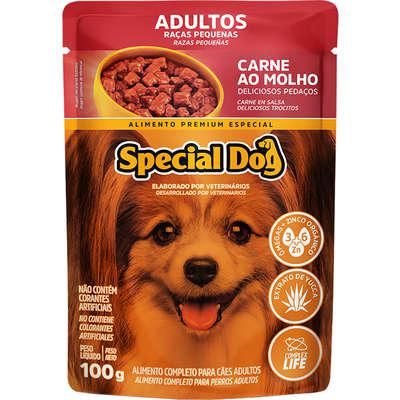 Ração Úmida Special Dog Sachê Carne para Cães Raças