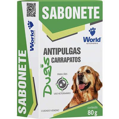Sabonete World Veterinária Dug's Antipulgas e Carrapatos